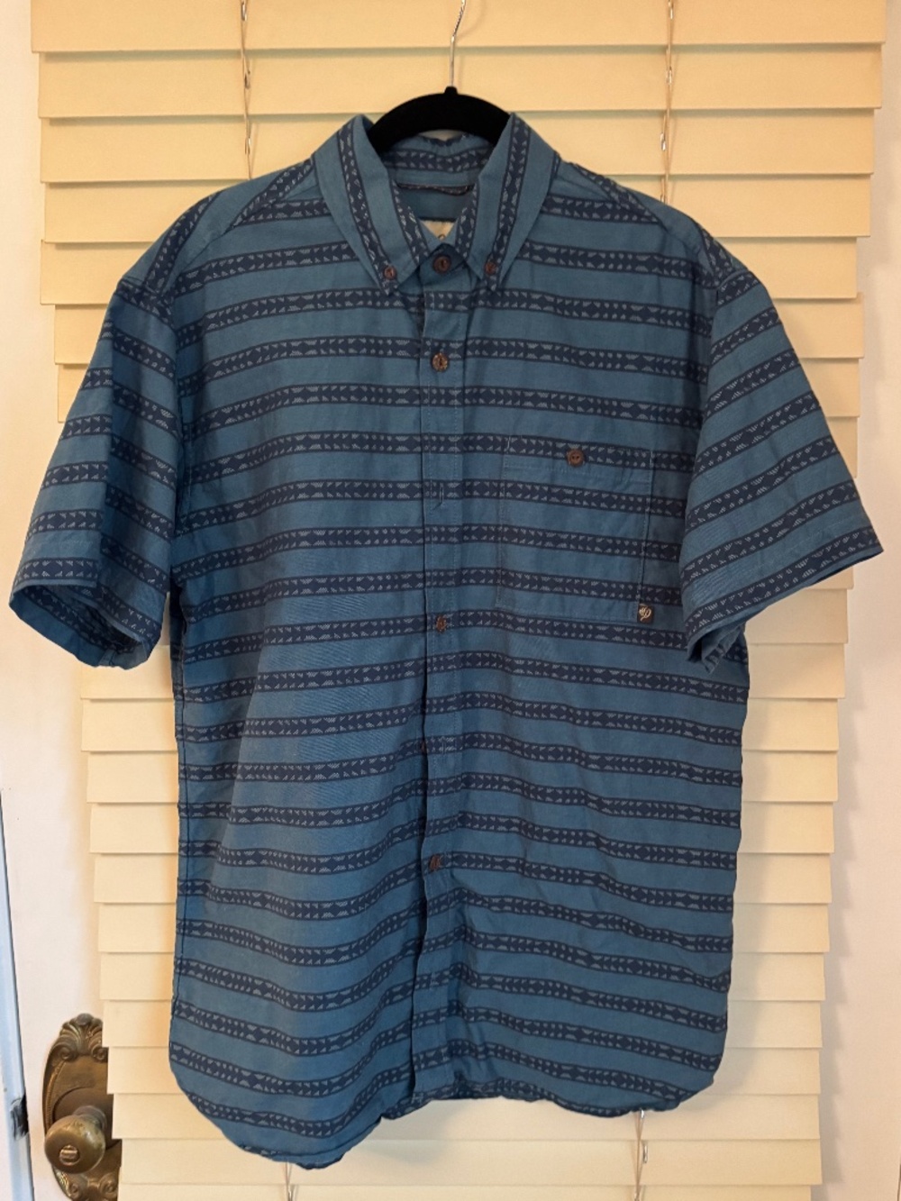 Men’s short sleeve cotton shirt M